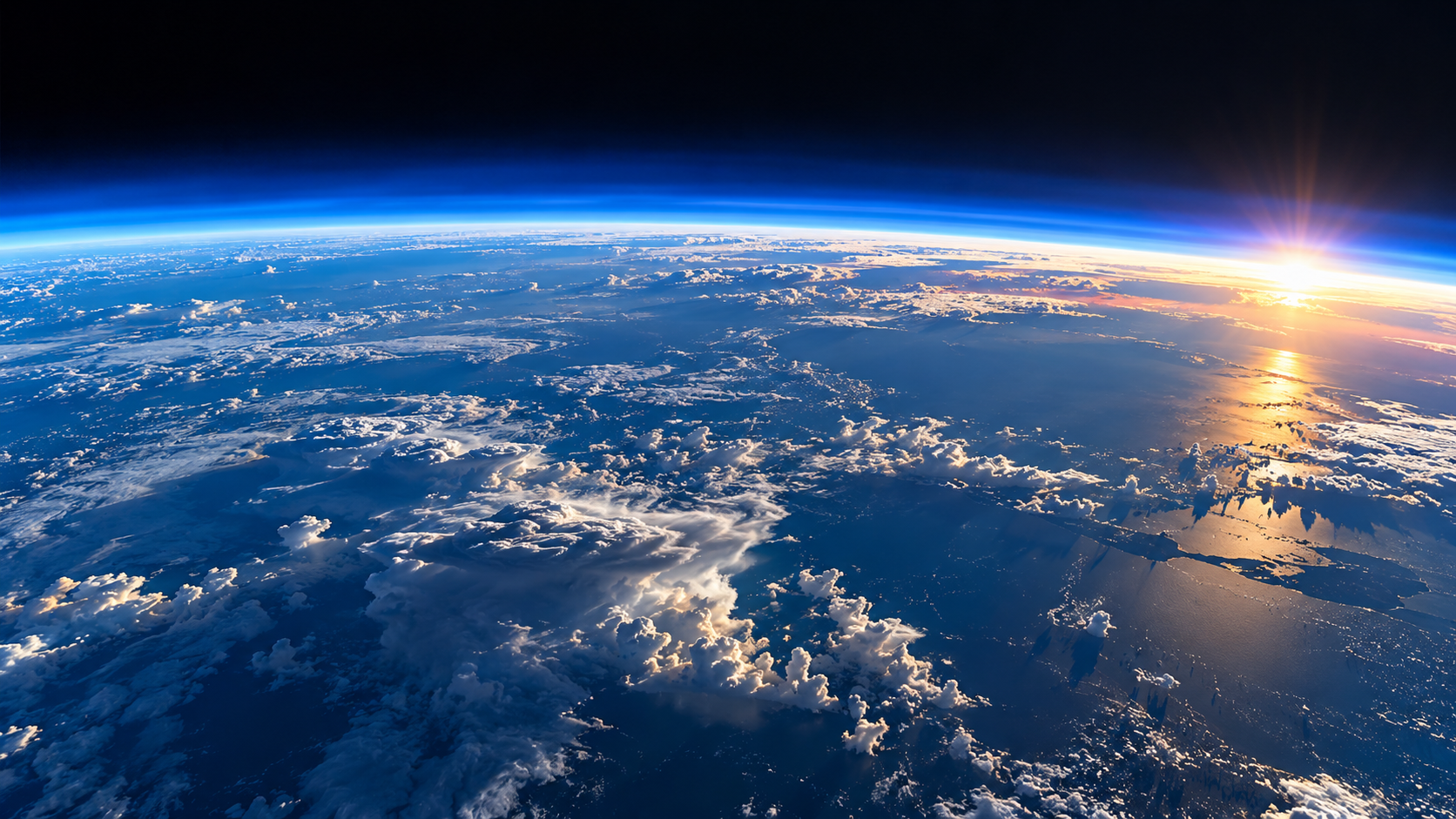 Earth atmosphere from space