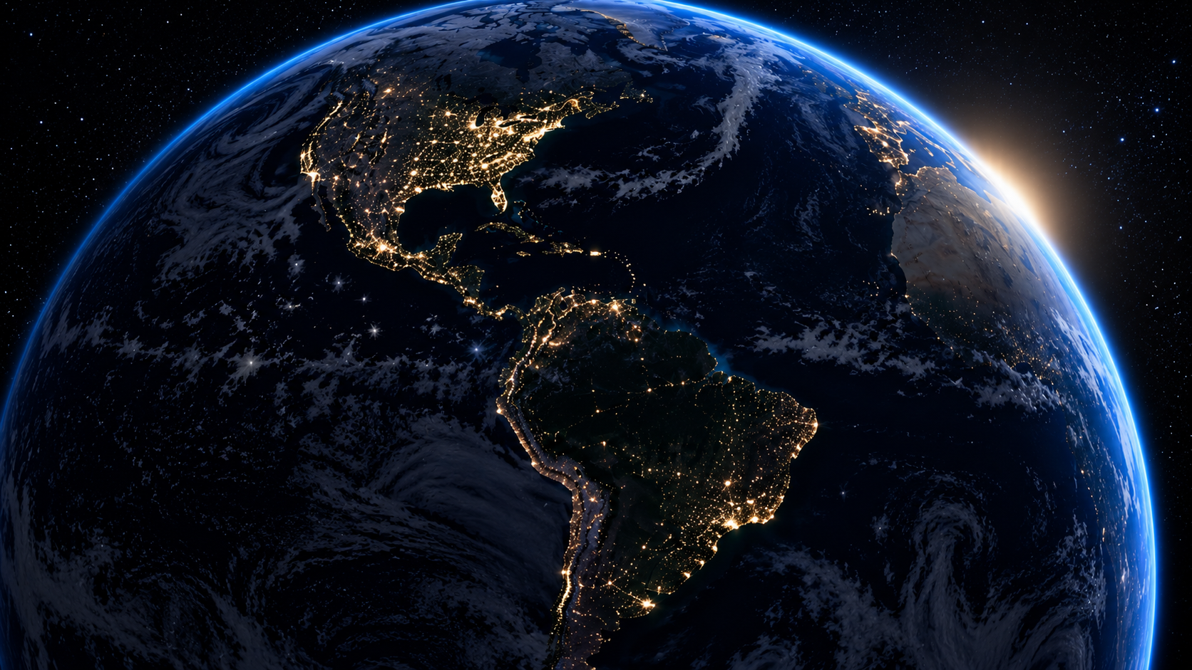 Earth at night